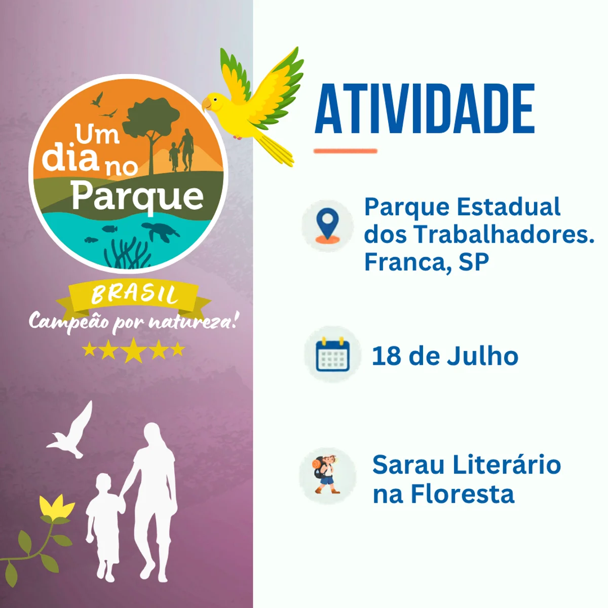 Sarau Literário - Parque Estadual dos Trabalhadores