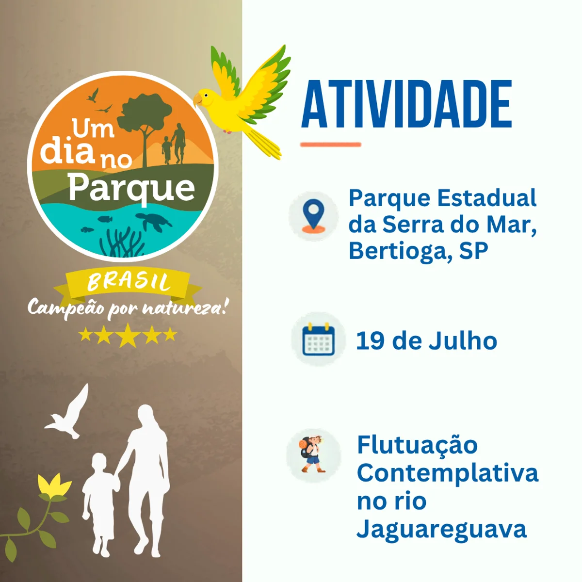 Flutuação no Rio Jaguareguava - Parque Estadual da Serra do Mar